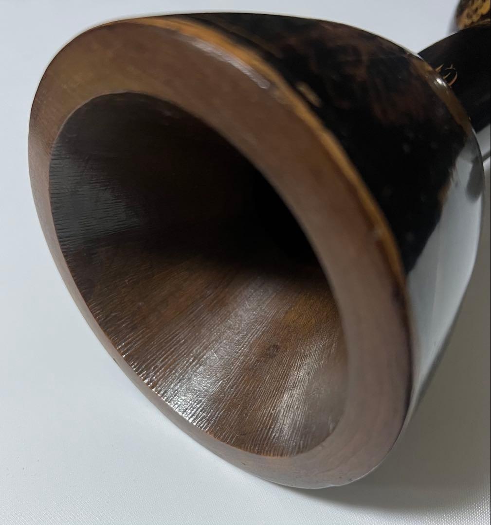 小鼓　胴　紫陽花蒔絵