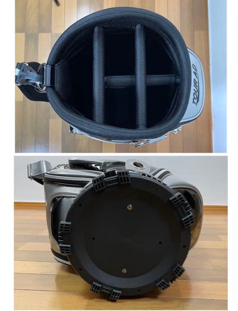 新品未使用　グラファイトデザインキャディーバック　9.5型　　シルバー