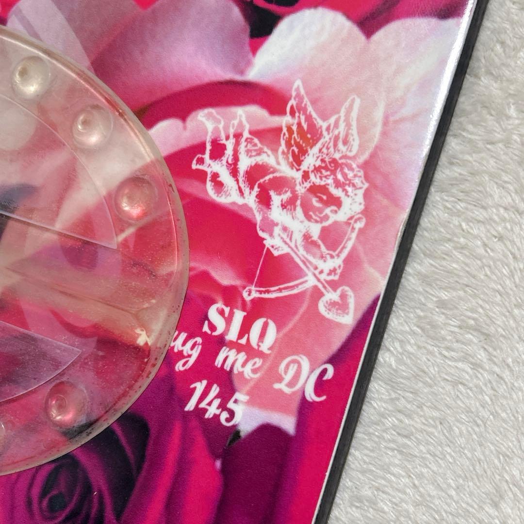 SLQ × KISSMARK 145cm スノーボード 2点セット 薔薇 可愛い