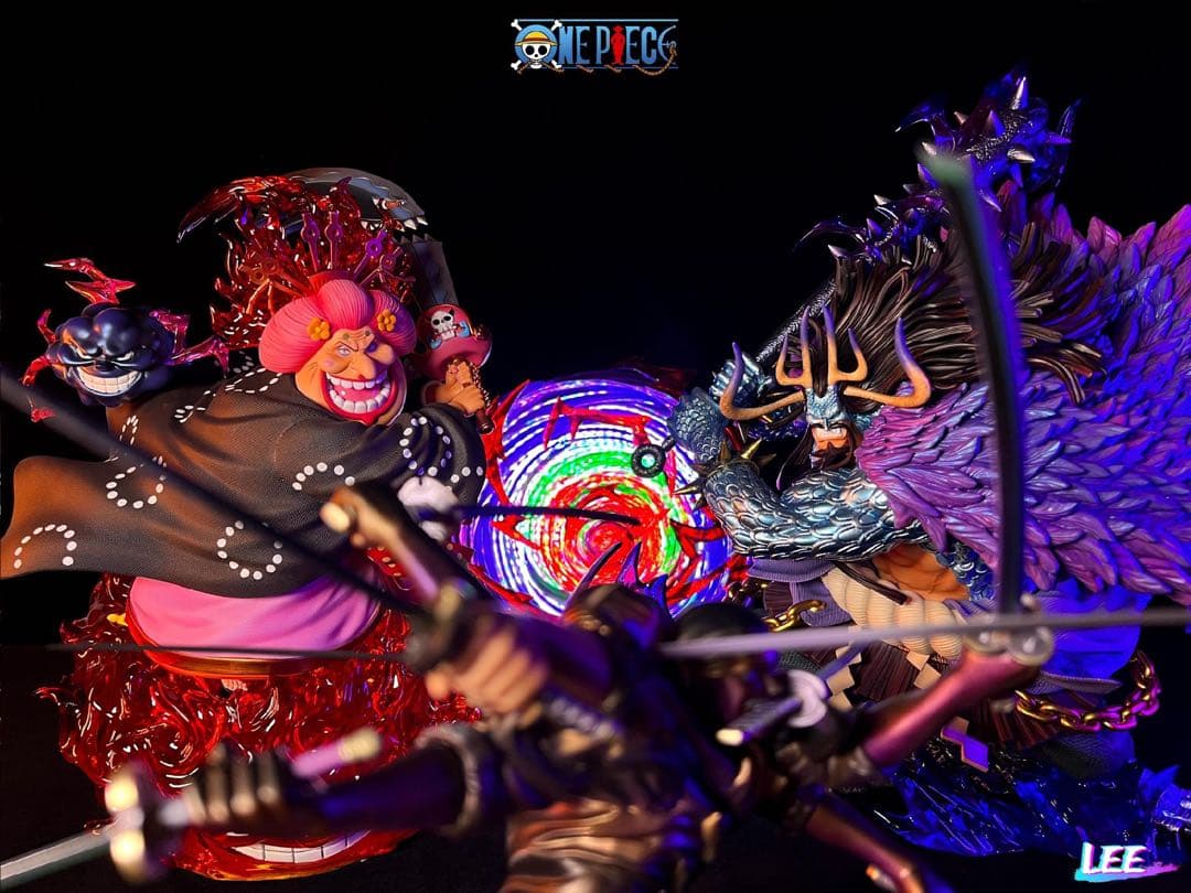 ワンピース カイド霸海ビッグ・マム フィギュア ガレージキット 塗装済み品