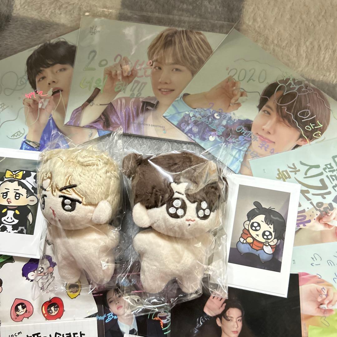 BTS ジュング　ジミン　ぬいぐるみ　カード