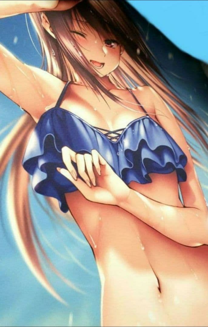 ピロ水　B2タペストリー　はにかみ彼女　水着　ビキニ　アマカノ