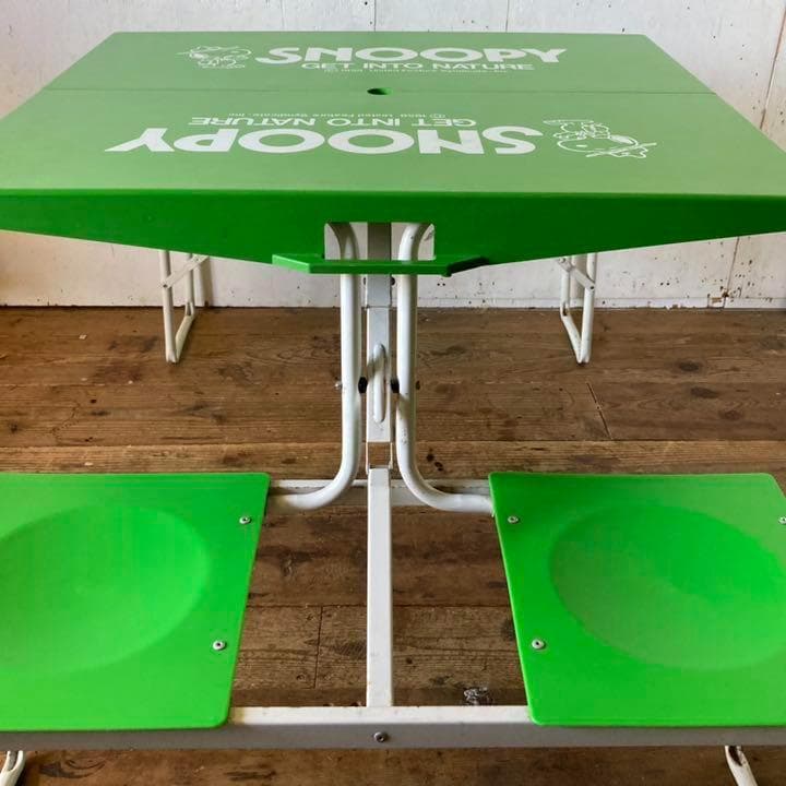 ヴィンテージ スヌーピー アウトドア 折り畳みテーブル