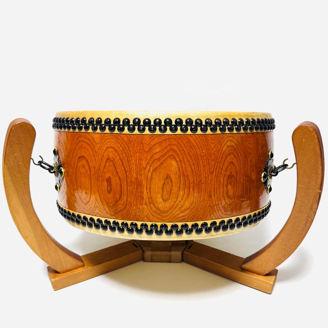 特別製 極上等 和太鼓 1尺5寸 平太鼓 欅胴 最高級モデル 美品 響き良好