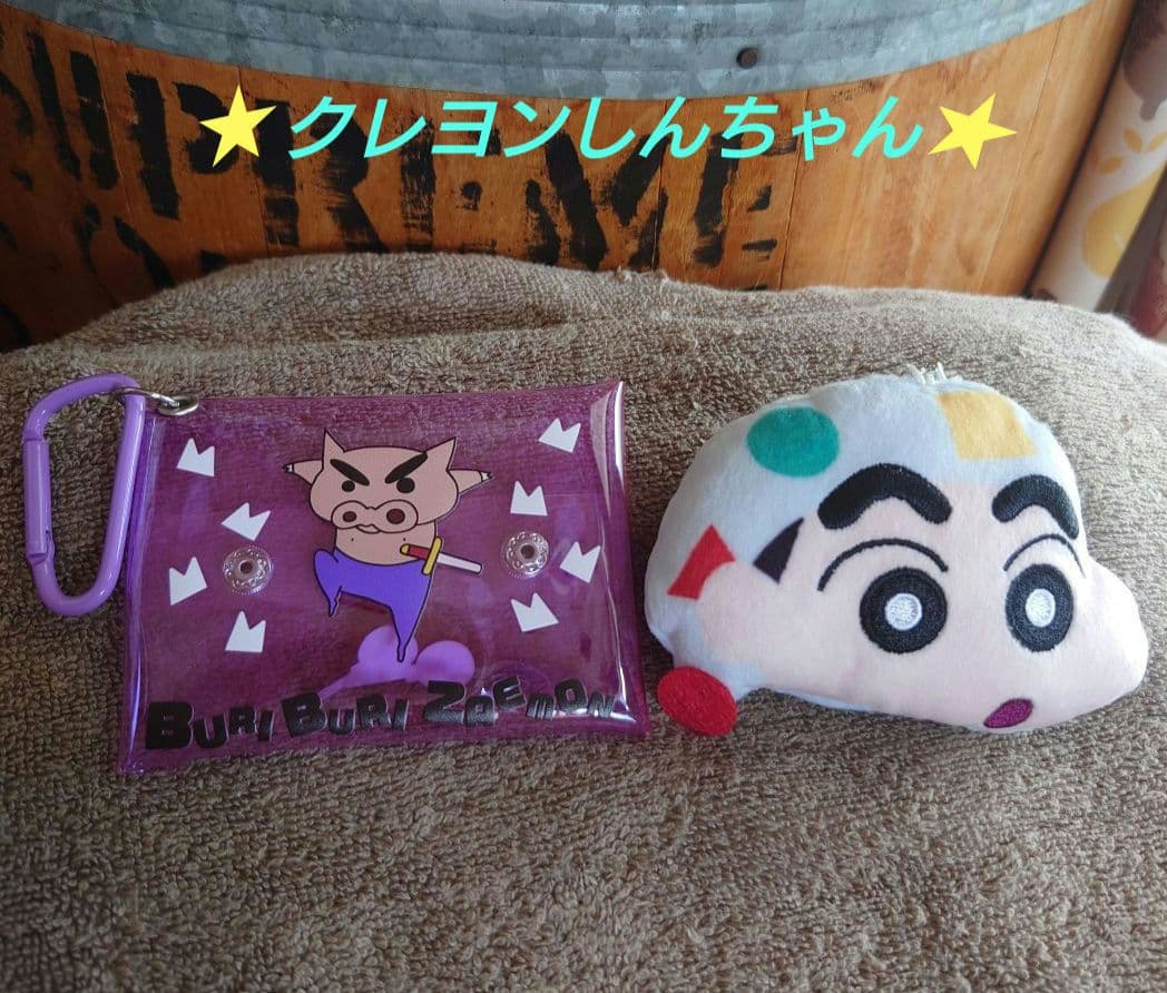 クレヨンしんちゃん ぶりぶりざえもん ミニクリアポーチ もふこっと