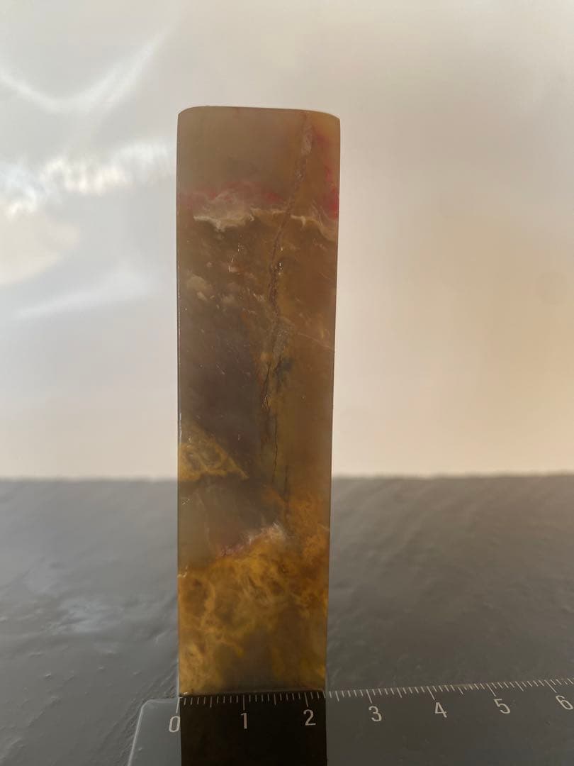 訳あり　巴林石　鶏血　印材　篆刻　印石　書道　落款　引首　雅号　美品