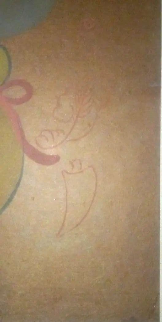 模写大津絵、愛染明王