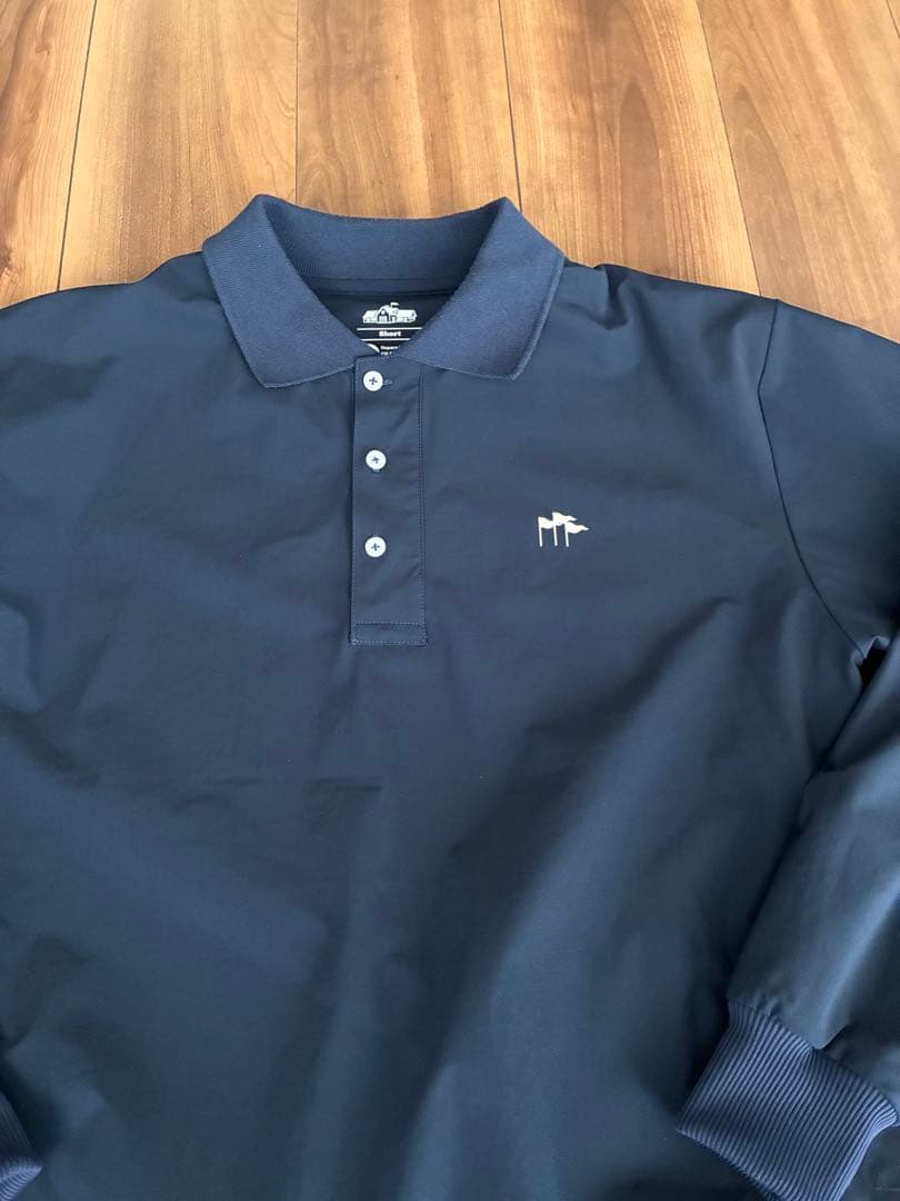 CLUBHAUS 長袖　ポロシャツタイプ　ピステ　サイズS ネイビー