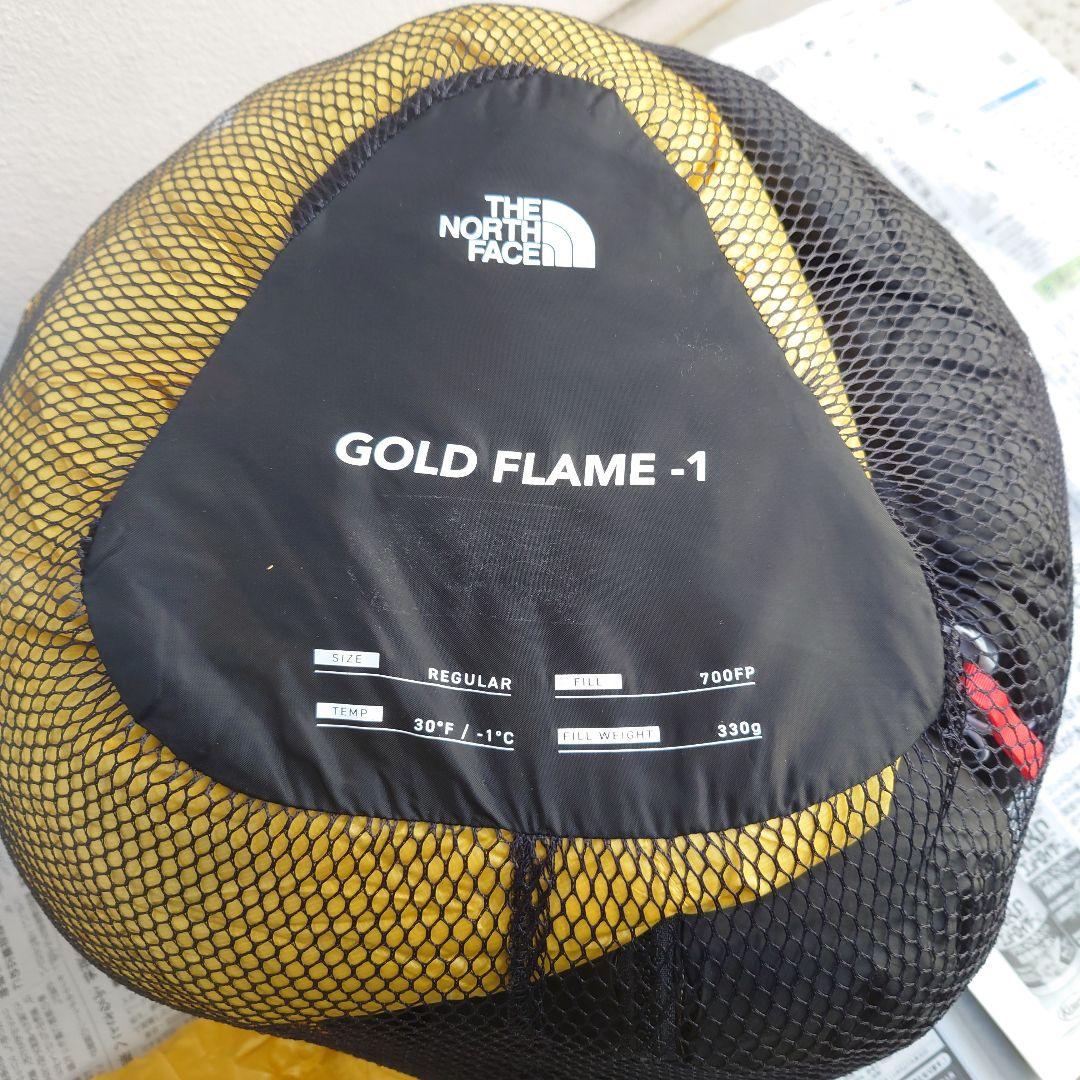 ノースフェイス★美品現行品ゴールドフレイム-1★スリーピングバッグ送料無料