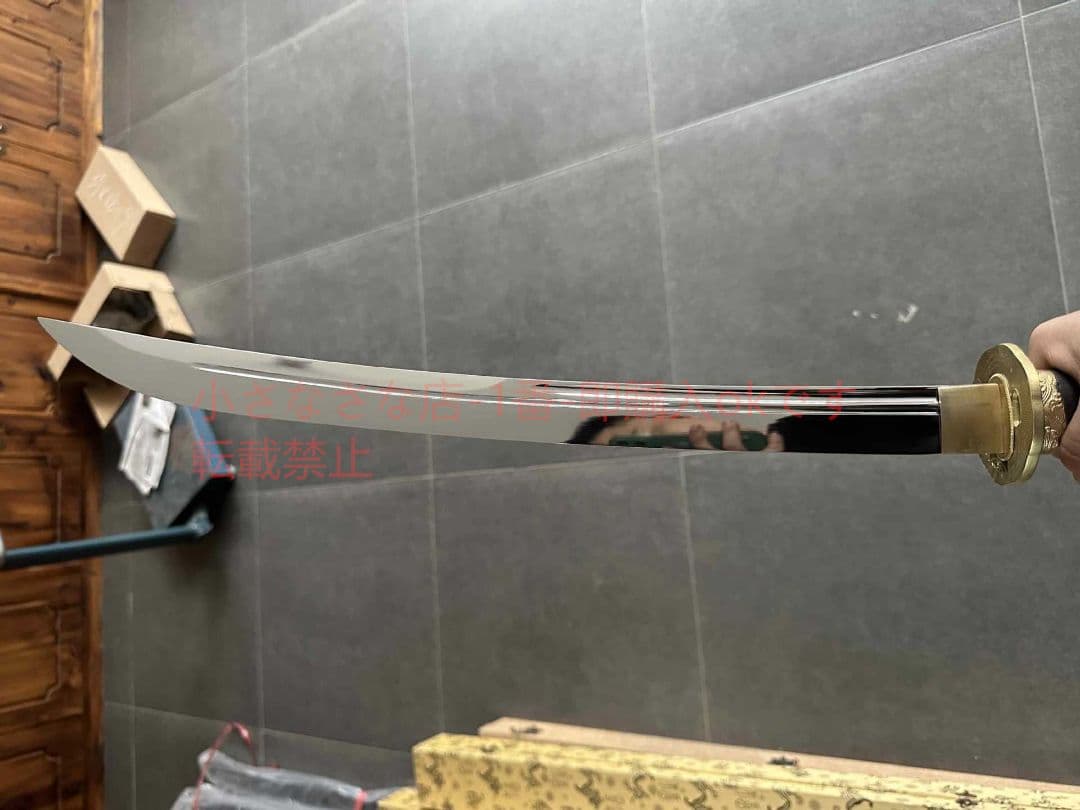 剃首造片手斬り馬刀  古兵器 武具 刀装具 日本刀 模造刀 居合刀