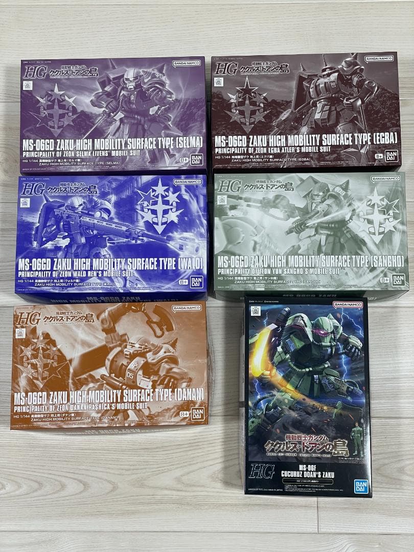 HG 高機動型ザク5体+ドアン専用ザク ガンプラ6体セット 新品未組立