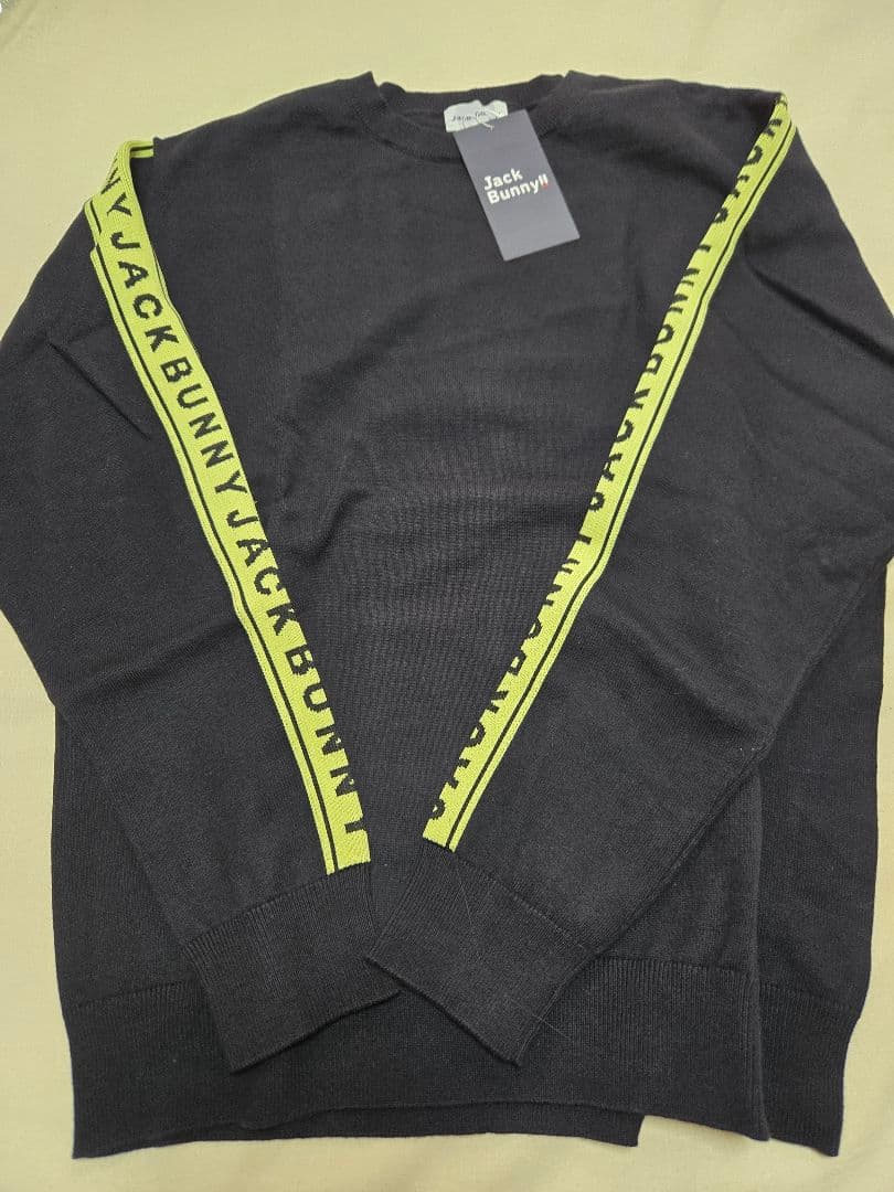 ブラック　ジャックバニー　セーター　メンズ ゴルフウェア　6 サイズ　XL