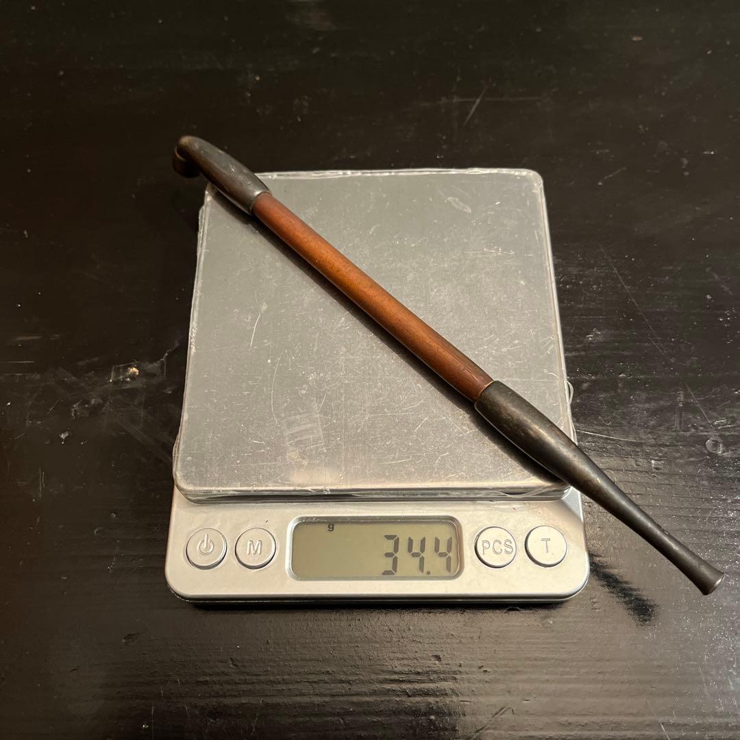 純銀製　刻印　両国　村田　キセル　時代物　送料無料　総重量34.4g