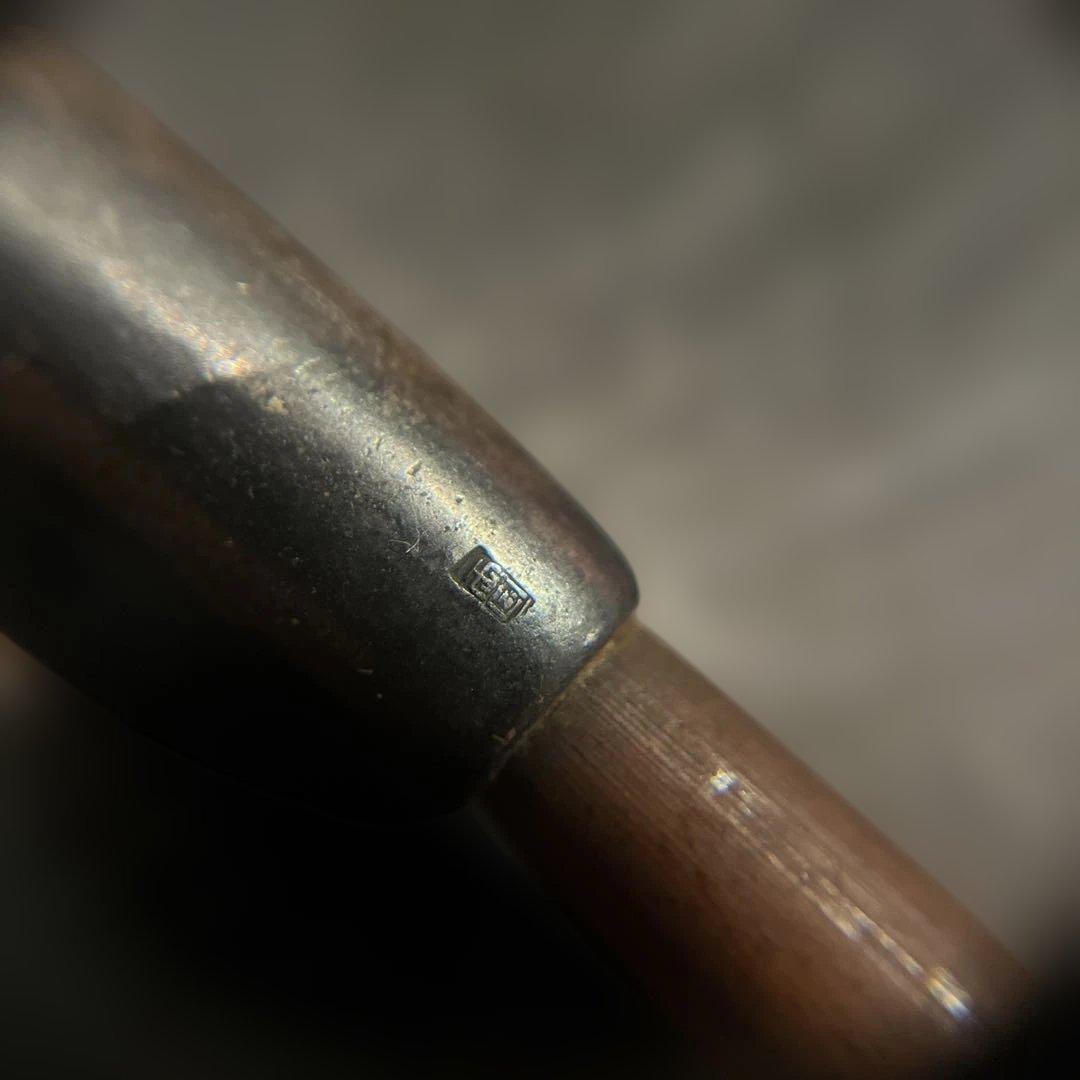 純銀製　刻印　両国　村田　キセル　時代物　送料無料　総重量34.4g