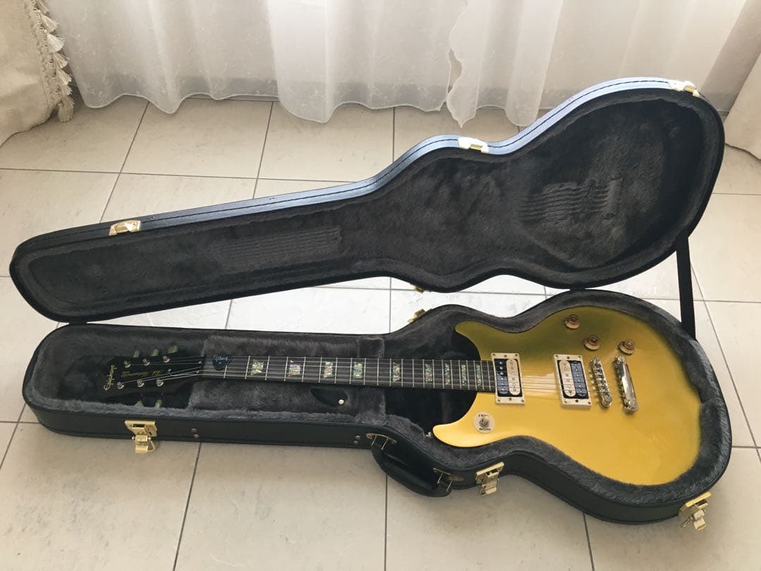 【美品】　Epiphone エピフォン tak DC Gold TOP