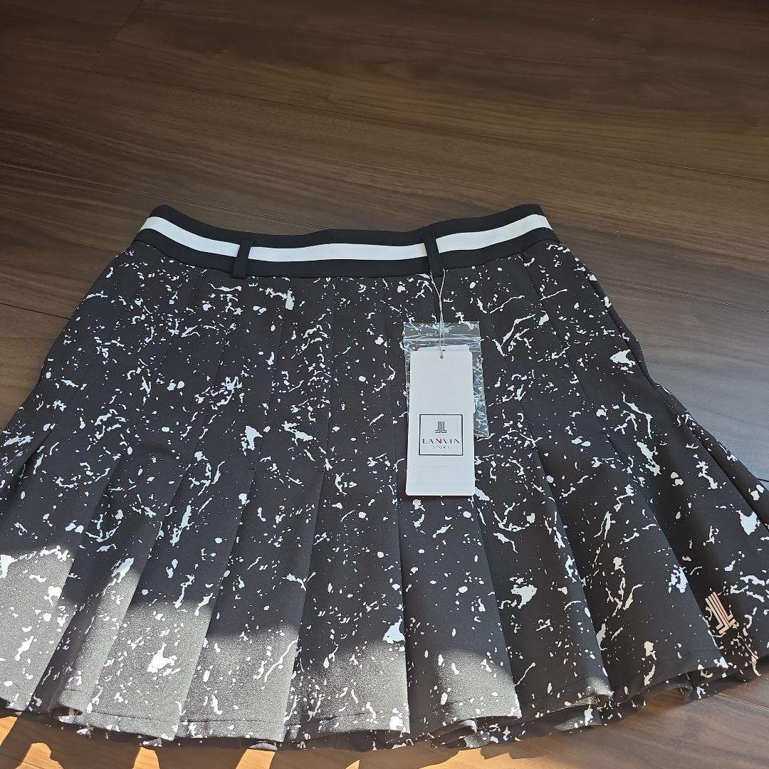 ランバンスポール　スプラッタープリント フレアスカート Lサイズ