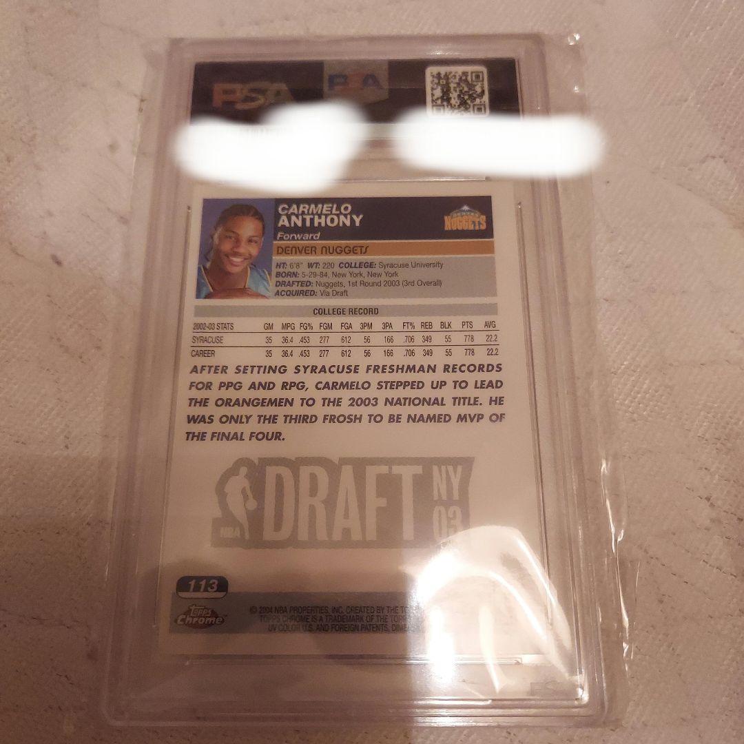 カーメロアンソニー、カーメロ・アンソニー、NBA、トレカ、バスケ、引退