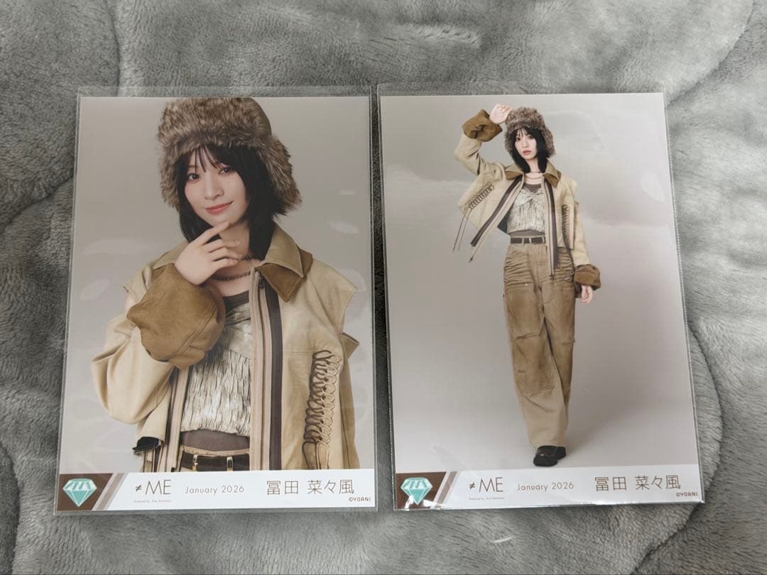 ≠ME ノイミー 冨田菜々風 排他的ファイター 生写真 直筆 ヨリ コンプ