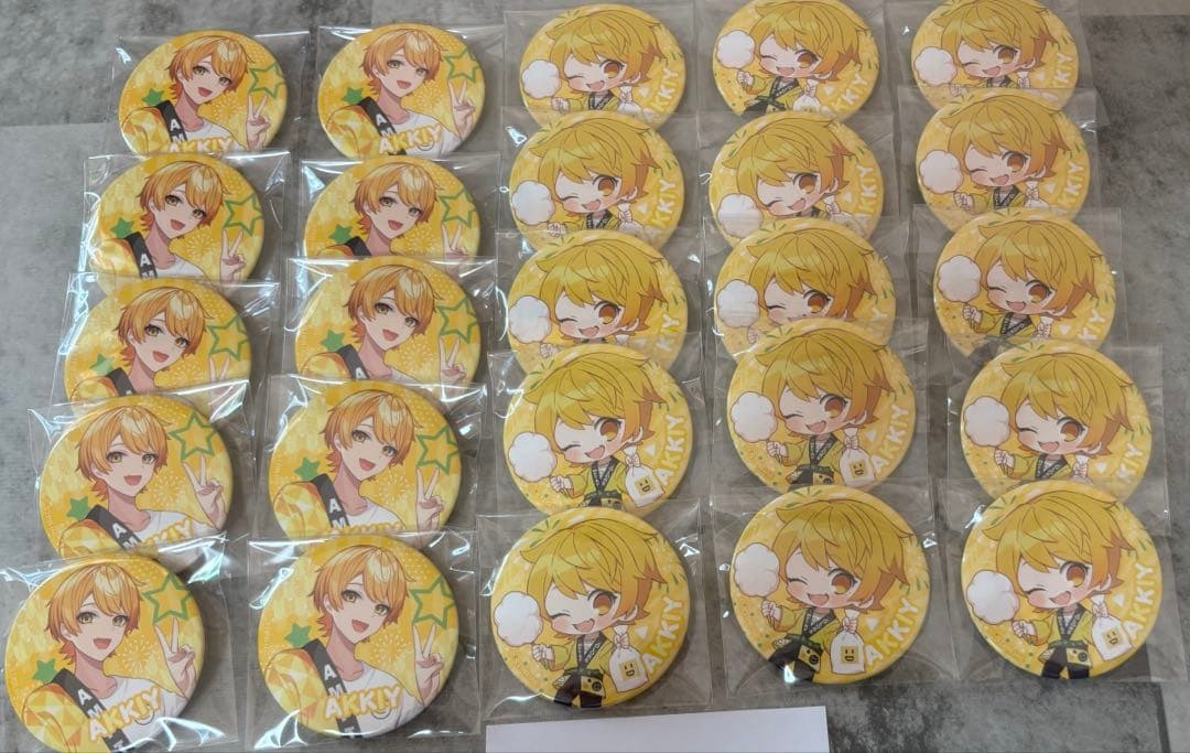 あっきぃ 缶バッチ 法被等身デフォ