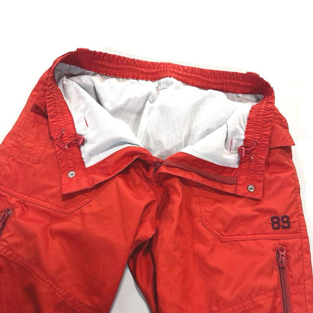 パーリーゲイツ　5/L 蓄熱　ロングパンツ　オレンジ　ウエストゴム　ドロスト