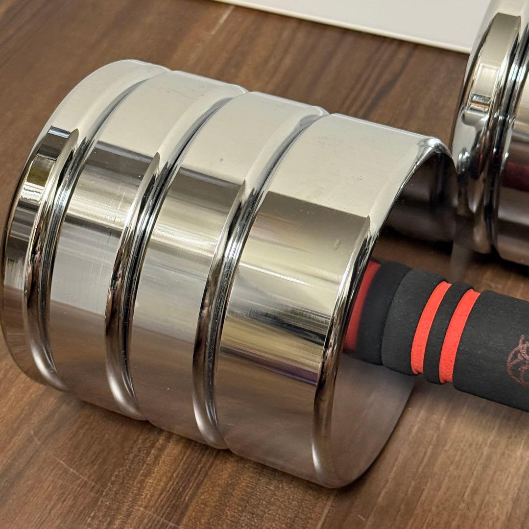 Northdeer ダンベル 可変式20kg 鏡面仕上げ クロムメッキ仕上げ ①