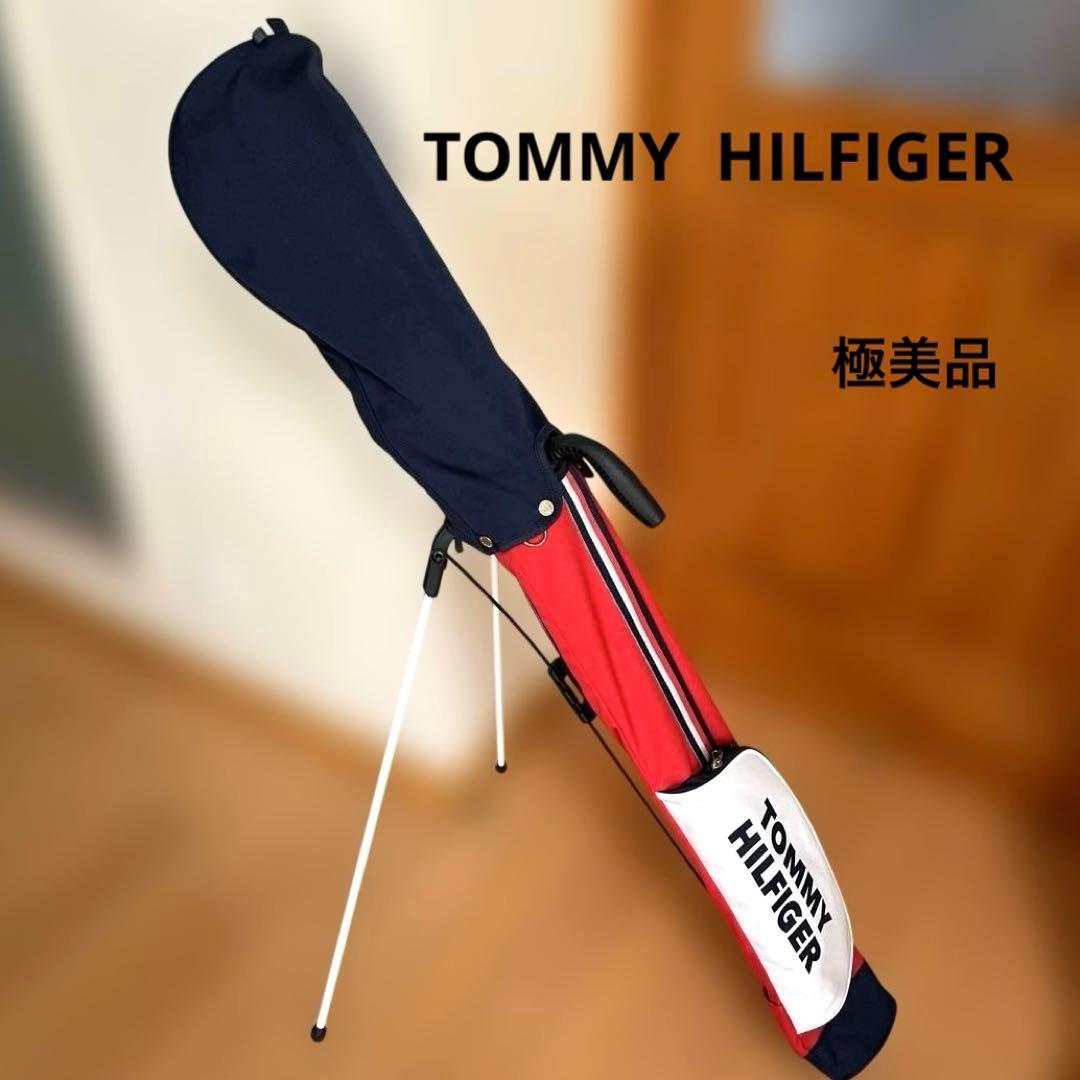 【極美品】トミーヒルフィガー　セルフスタンド　クラブケース　赤　ネイビー　バッグ
