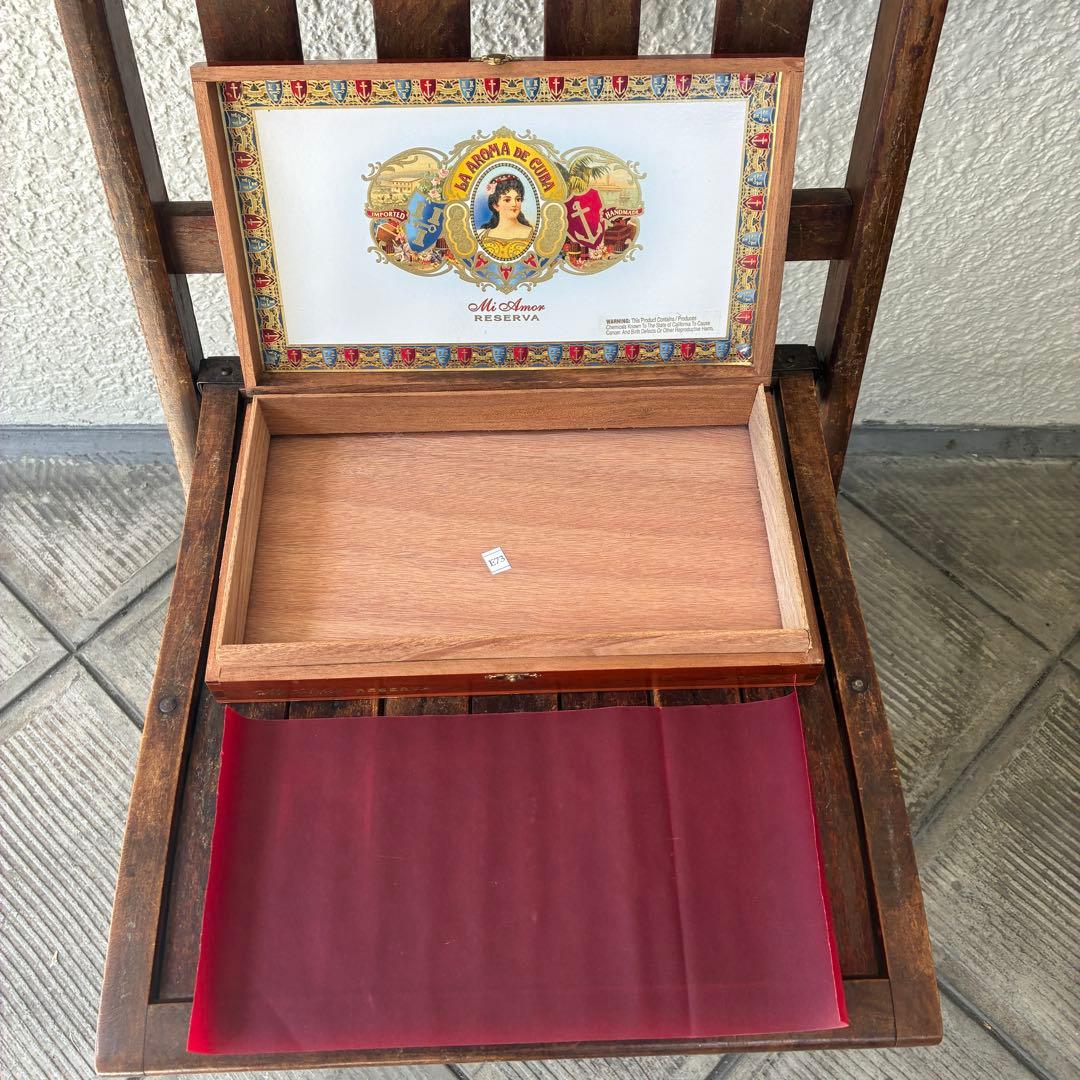 木製シガレットケース収納木箱ハンドメイドアメリカアンティークUSAヴィンテージ