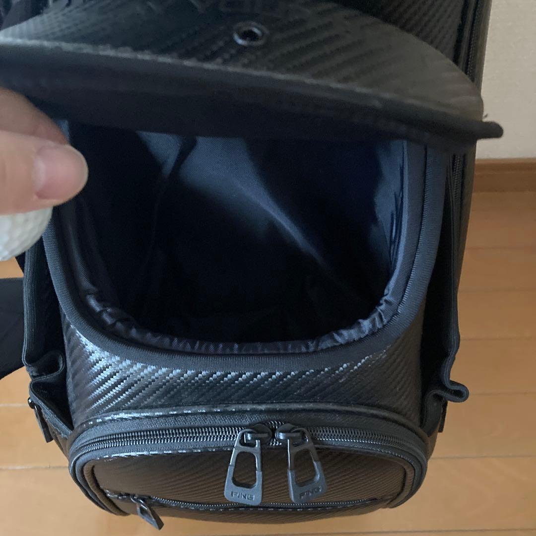 未使用品　PING ツアーライトキャディバッグ　ブラックです