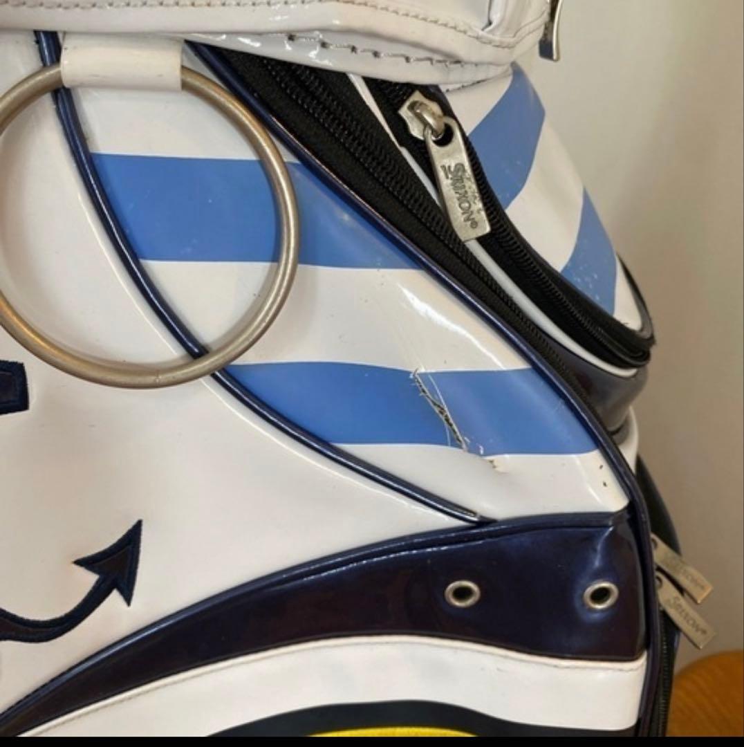 SRIXON キャディバッグ 19 ホワイト ネイビー