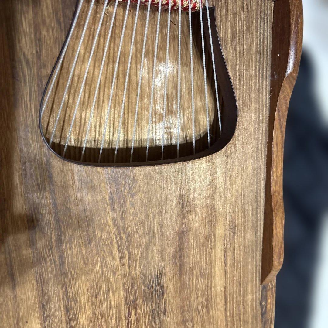 琴 13弦 すだれ彫 ケース付き 和楽器 こと 練習用 美品