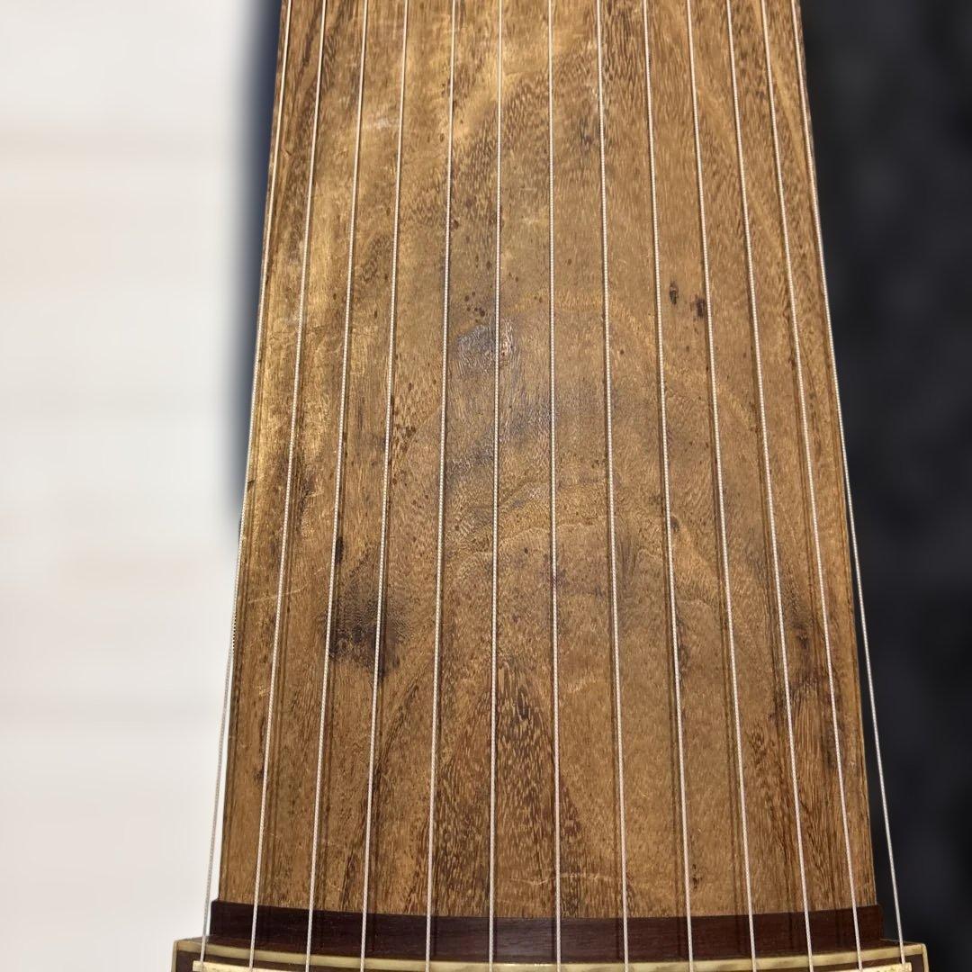 琴 13弦 すだれ彫 ケース付き 和楽器 こと 練習用 美品