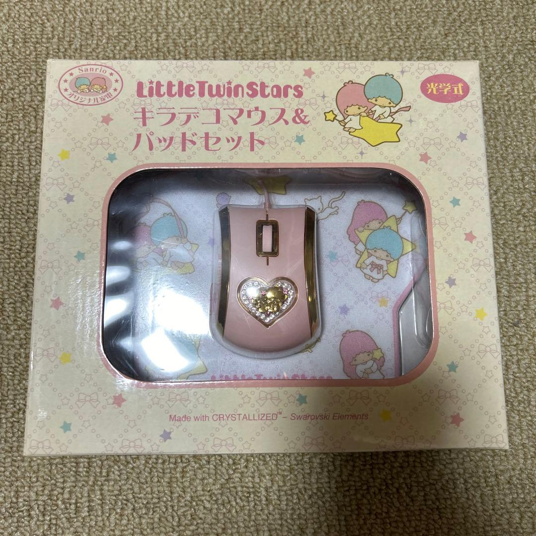 Little Twin Stars キキララ キラデコマウス＆パッドセット