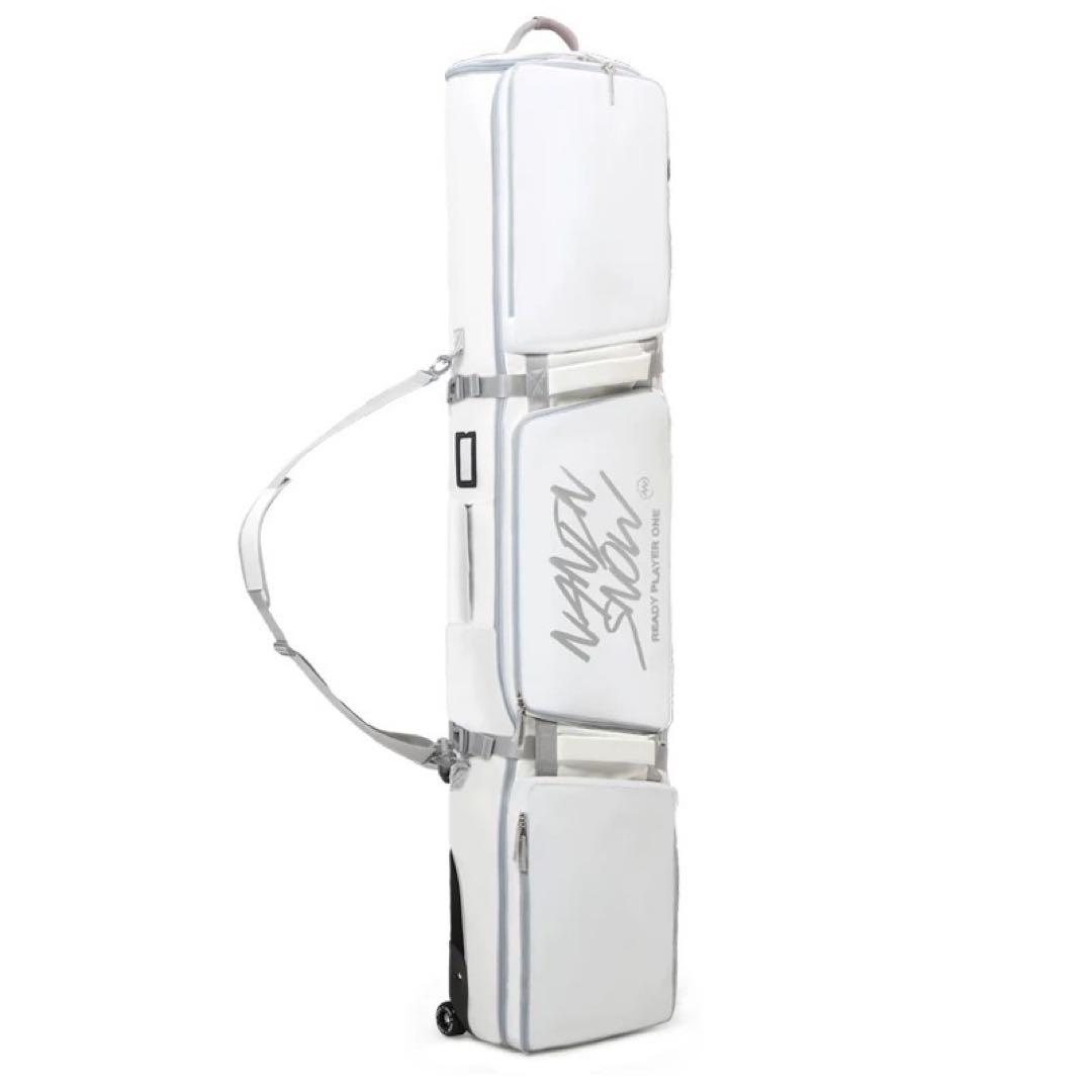 スキー・スノーボードバッグ キャスター付き 伸縮可能最大176 cmまで対応可能