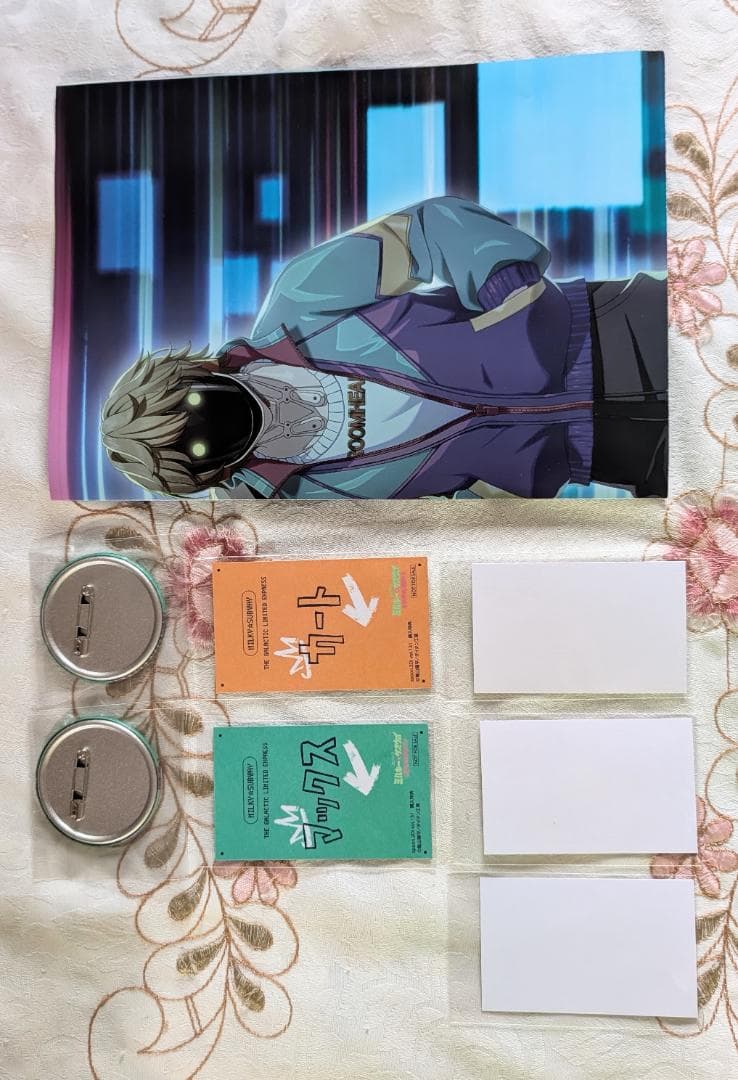 ミルキーサブウェイ1特典 カート&マックス アクスタ 缶バッジ カードステッカー