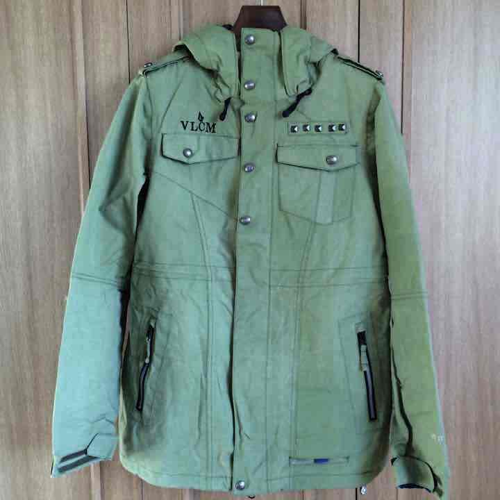 Volcom ボードジャケットWomens US S アーミーグリーン