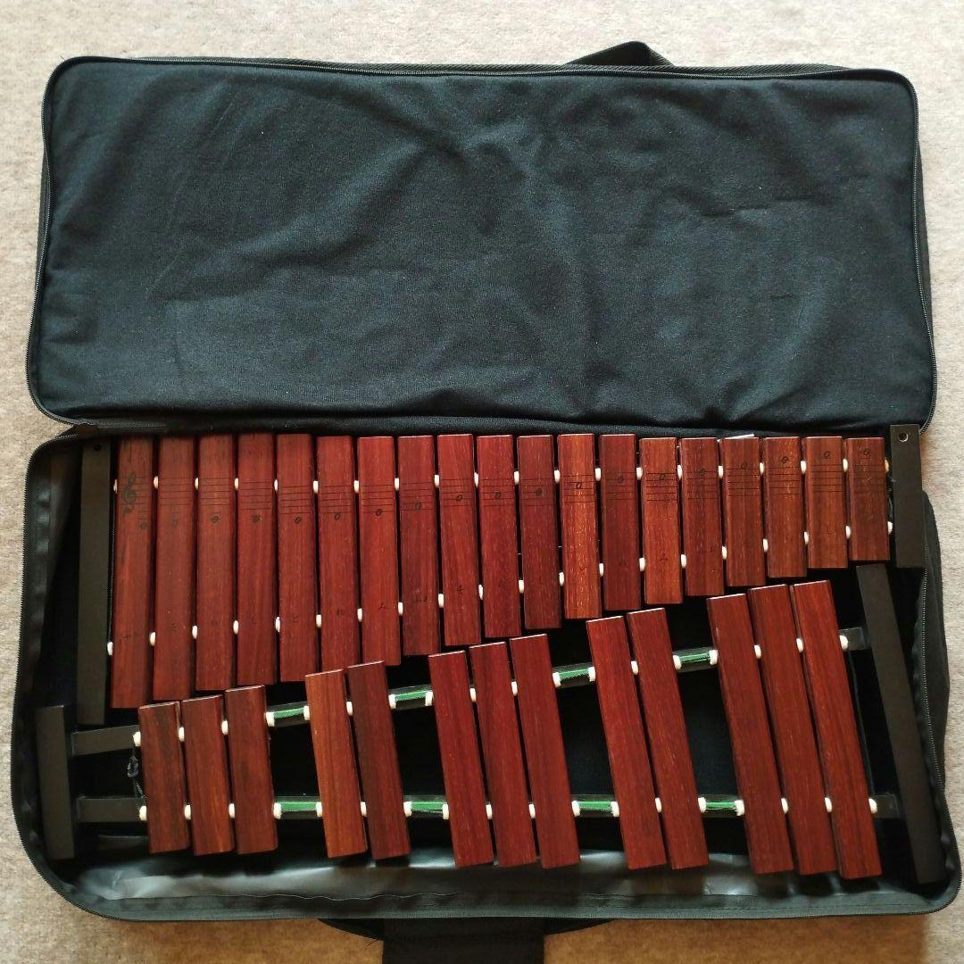 卓上木琴　YAMAHA　TX-6 32音　木製シロフォン ケース付き
