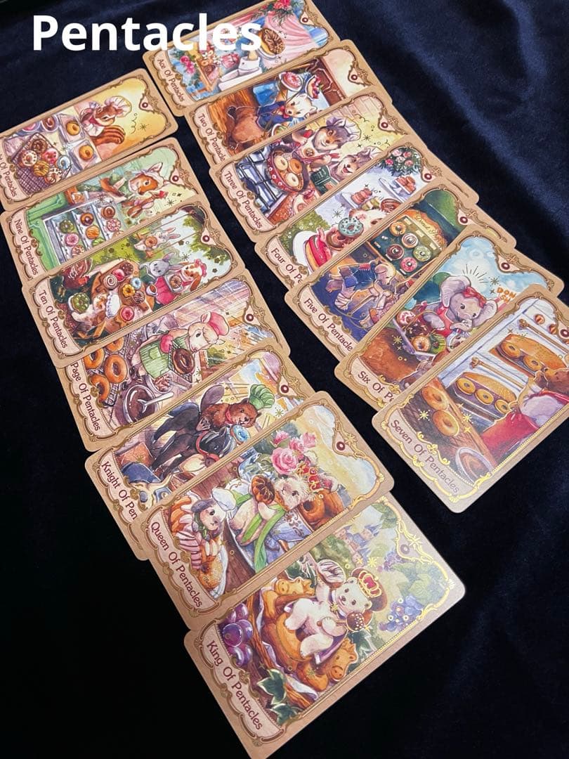 小動物と美食のタロットカード 78枚＋2枚　Maruco Art