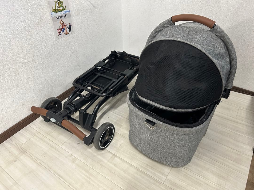 ID:7818 AIRBUGGY エアバギー ペットカート グレー