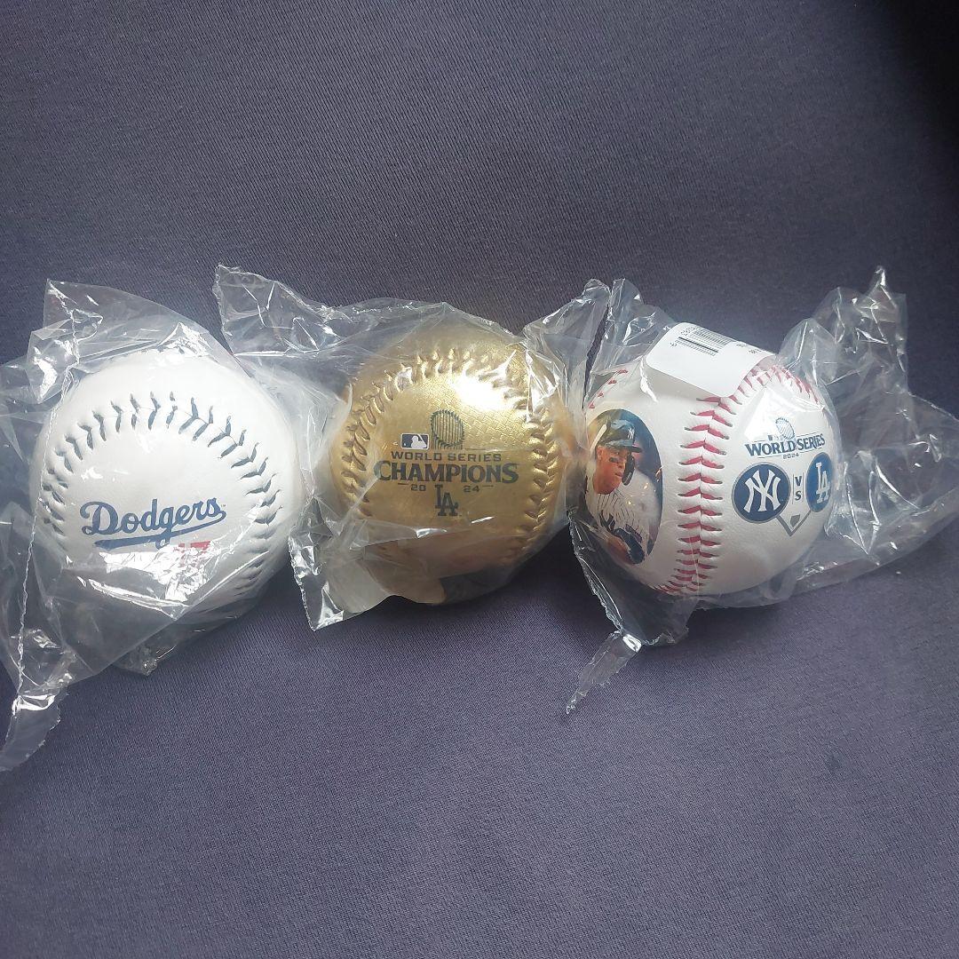 現地限定ボール　3つ　24ワールドシリーズ チャンピオン 大谷翔平