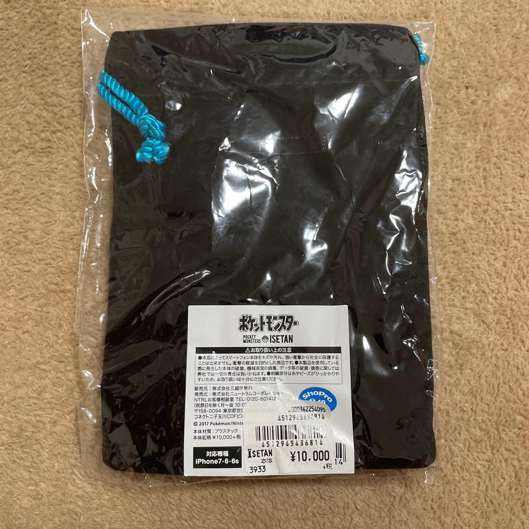 新品未使用】ポケモン×伊勢丹　刺繍スマホケース