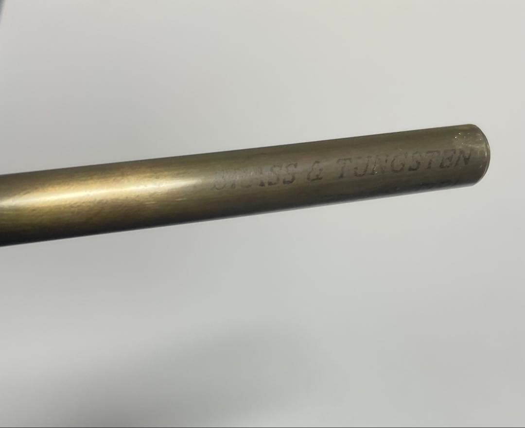 見附精機工業製 チェロエンドピン タングステン入り真鍮／先端真鍮(直径10mm)