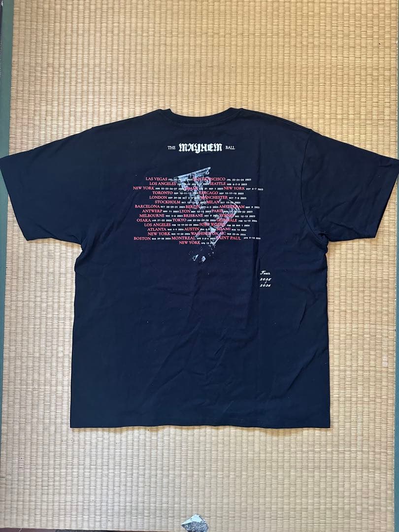 レディー・ガガ The Mayhem Ball ツアーTシャツ XLサイズ 黒