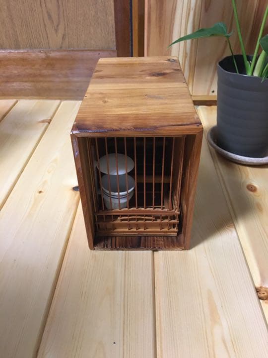 竹籠　鳥籠　箱セット