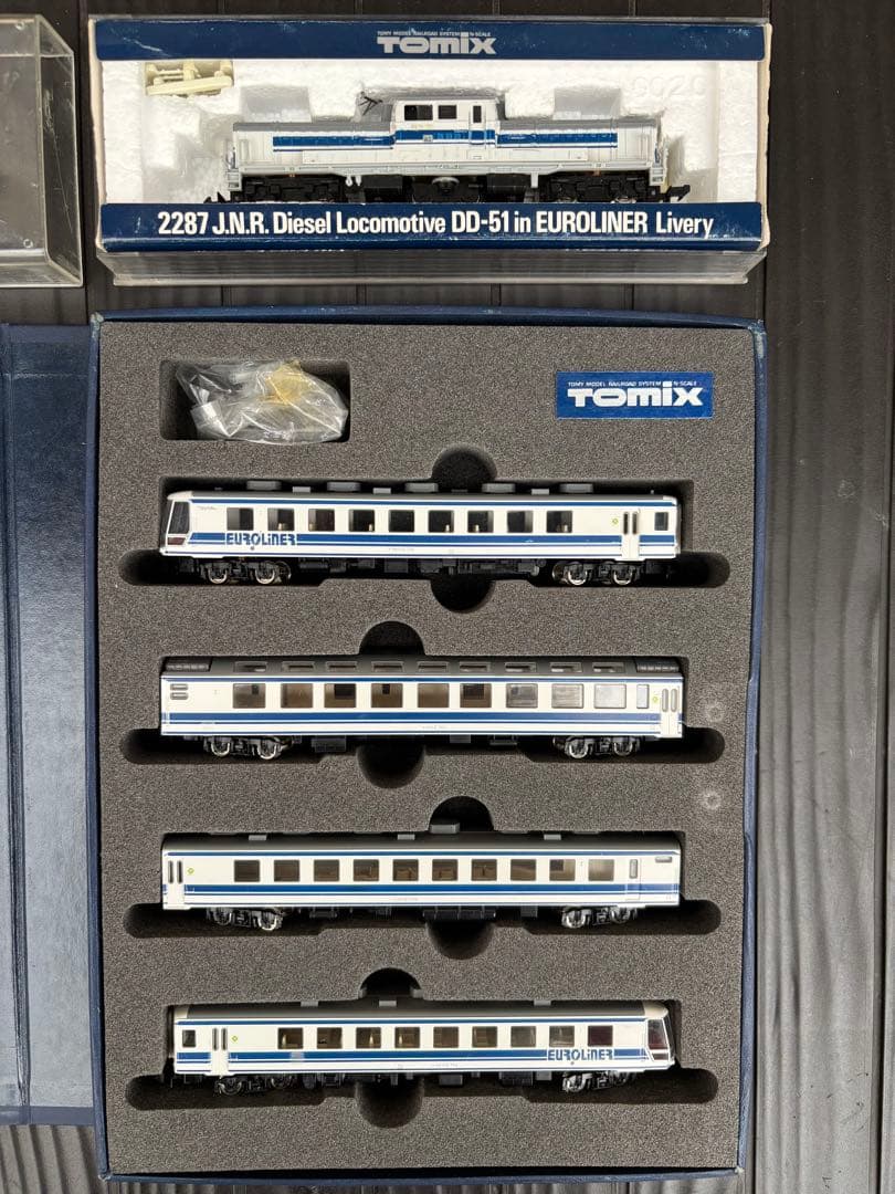 Nゲージ TOMIX ユーロライナー動力車（DD-51)と客車セット