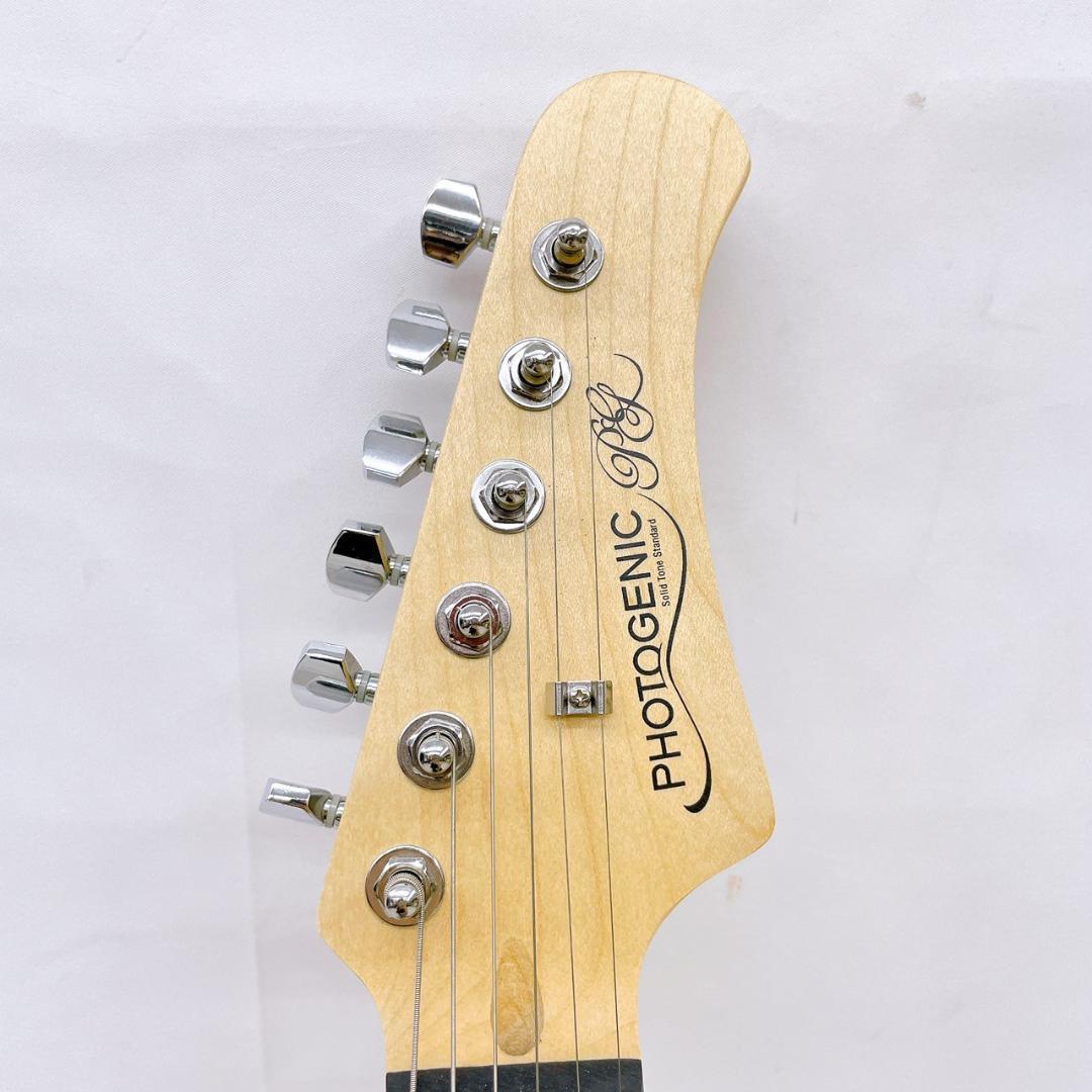 Photogenic エレキギター ストラトキャスタータイプ ブラック