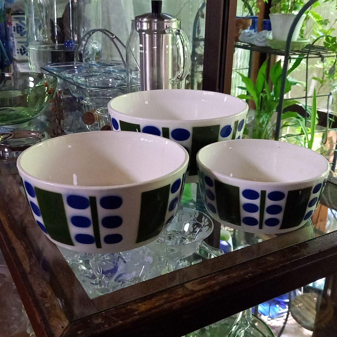 デンマーク陶器　ボウル3個セット　北欧