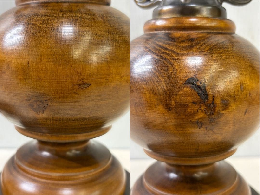 アンティーク ガラスシェード テーブルランプ 現状品