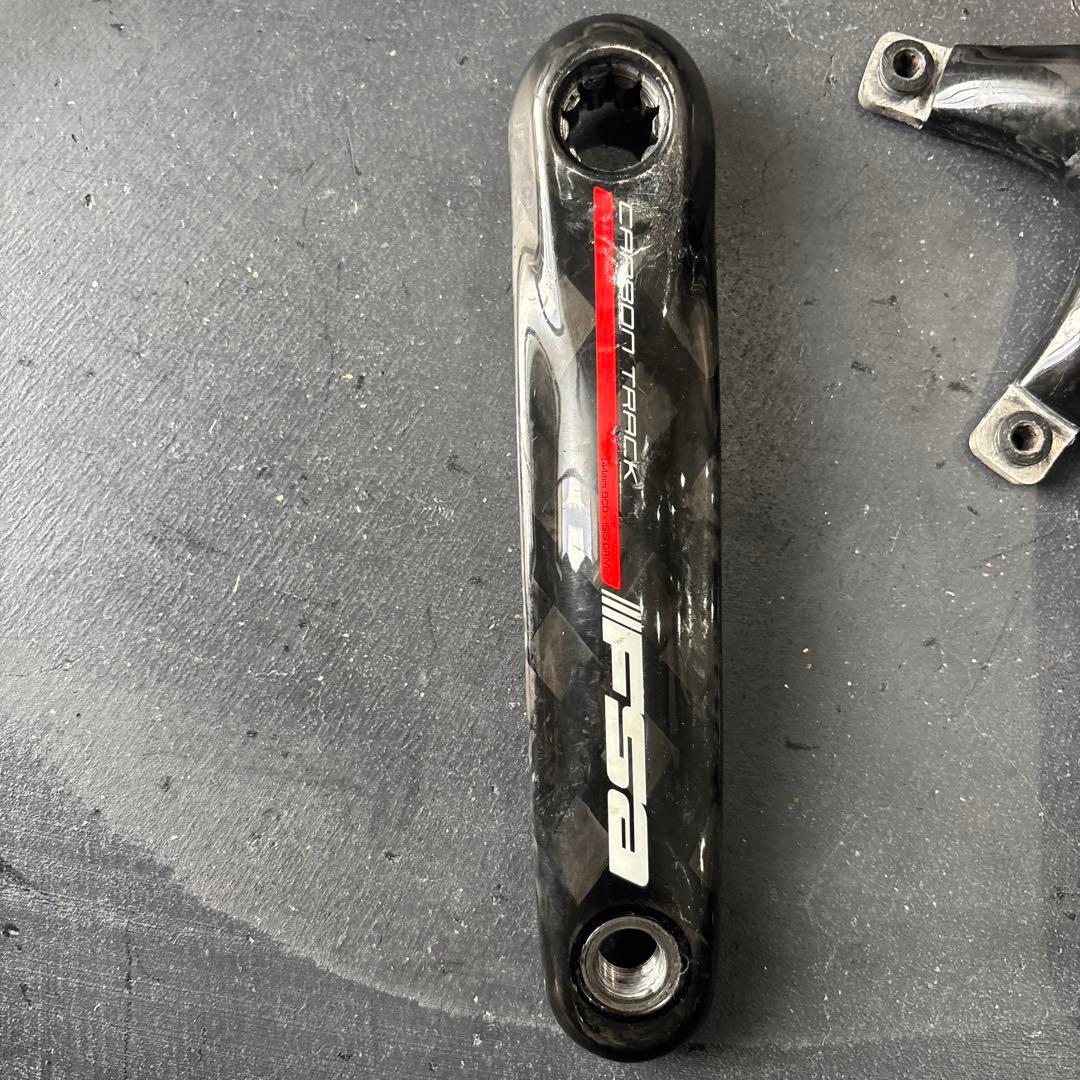 李*様 FSA カーボントラック クランクセット170 ピスト　美品