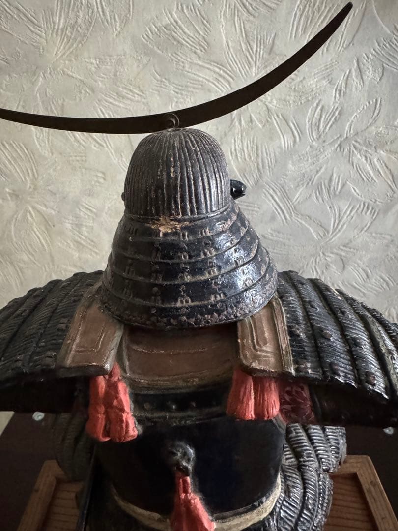 伊達政宗公塑像　大正期頃　博多人形