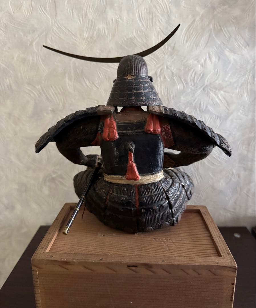 伊達政宗公塑像　大正期頃　博多人形